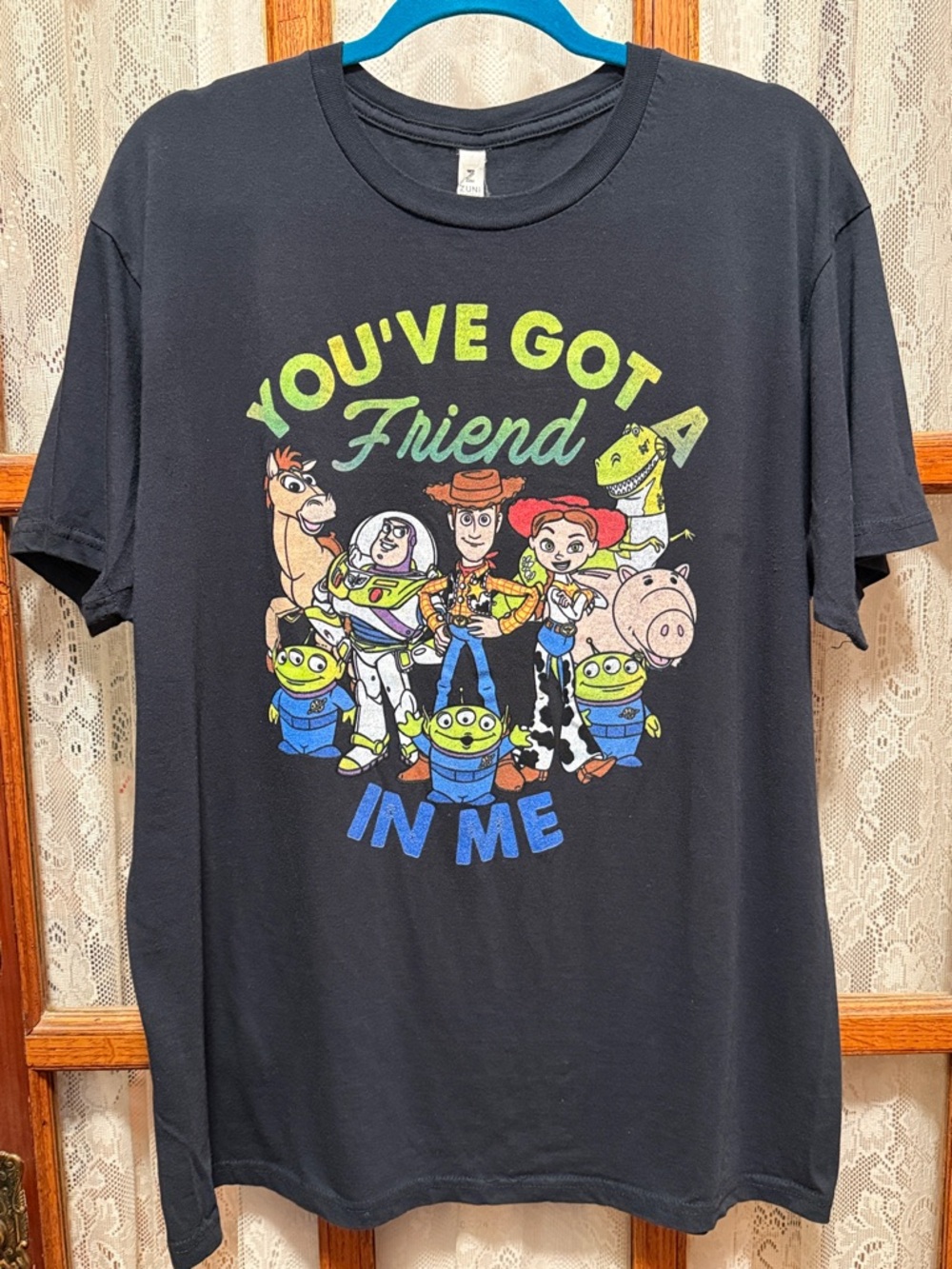 Toy Story "You've Got a Friend in Me" Graphic Tee - Black
